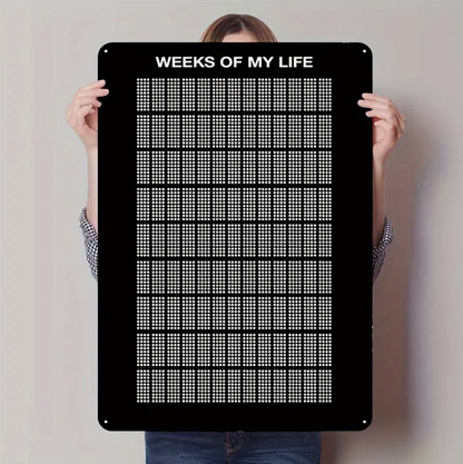 Weeks of Life Metal SIgn