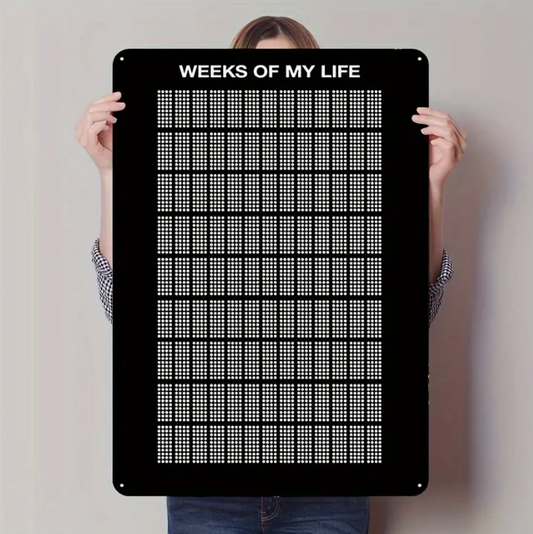 Weeks of Life Metal SIgn