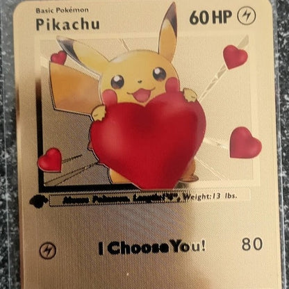 Pikachu Metallkarte